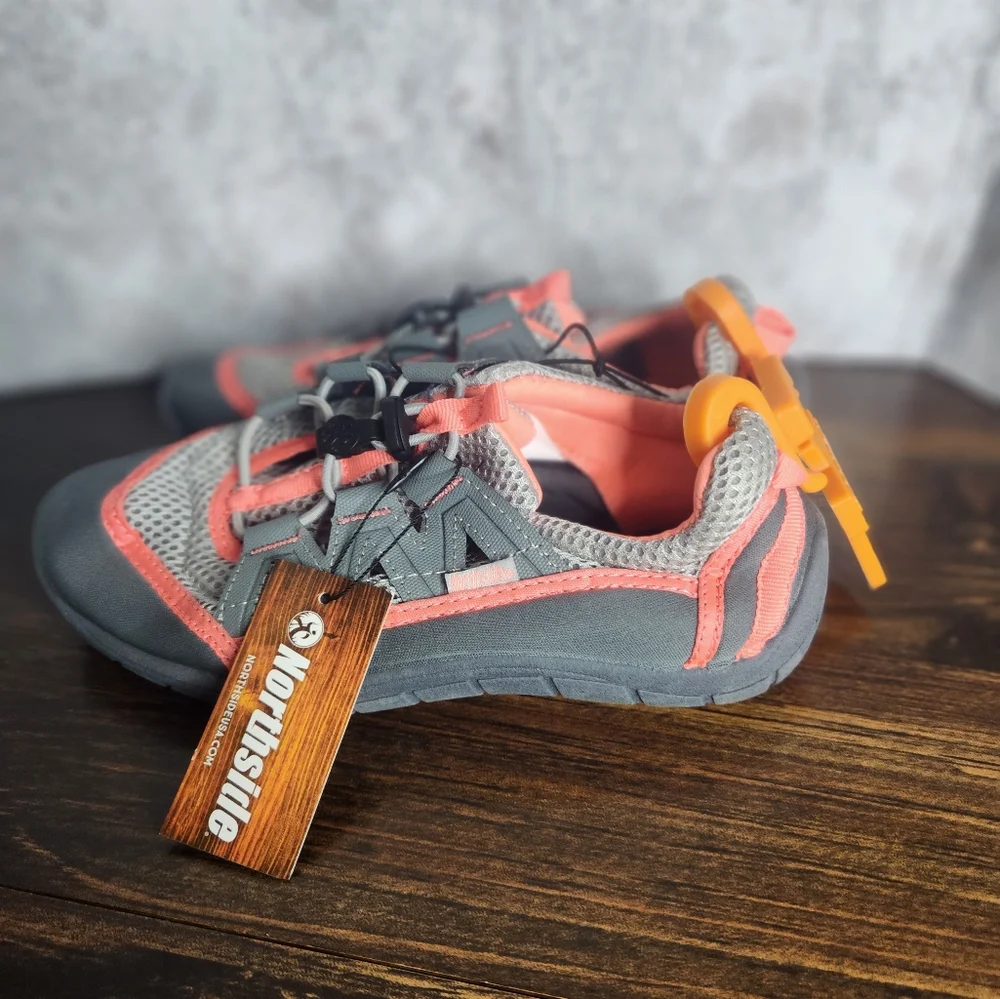 Northside | Gray & Pink Watershoes | Youth Size 3